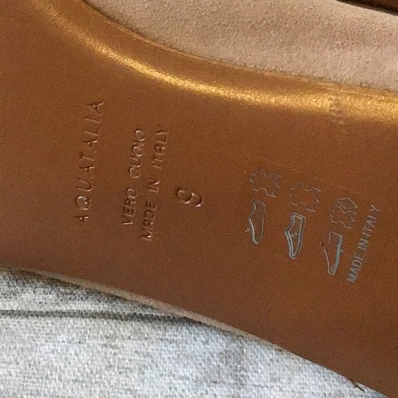 Aquatalia Women's Tan Suede Flats Sz 9 NWOT - Picture 6 of 8